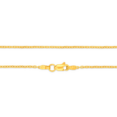22K Gold Cable Chain - 18"