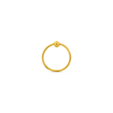 22K Gold Loop Nose Pin