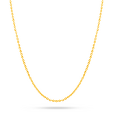 22K Gold Classic Cable Chain - 16.5"