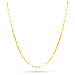 22K Gold Classic Cable Chain - 16.5"