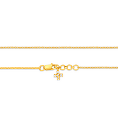 22K Gold Classic Cable Chain - 16.5"