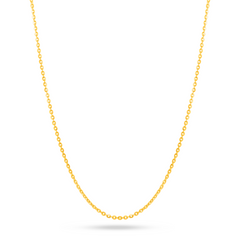 22K Gold Classic Cable Chain - 16.5"