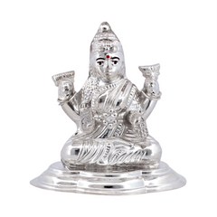 Silver Goddess Lakshmi Idol