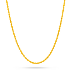 22K Gold Lite Rope Chain - 18"