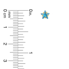 22K Gold Oceanic Starburst Stud Earrings