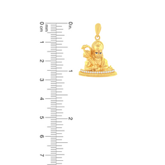 22K Gold Divine Lord Hanuman Pendant