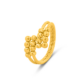 22K Gold Twist Wrap Ring