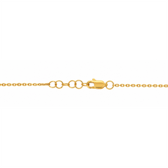 22k Gold Five Clover Necklace