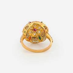 22K Gold Multicolor Ring