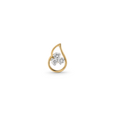 18K Gold Pear Drop Diamond Nose Pin
