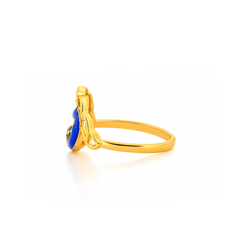 22K Gold Peacock Ring