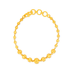 22K Gold Kids Beaded Bracelet