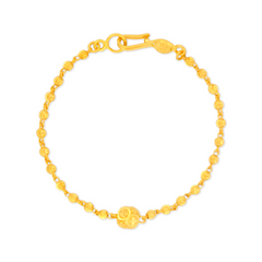 22K Gold Kids Charm Bracelet