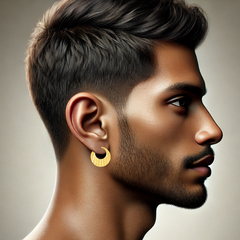 22K Gold Men's Nattiyan Earrings