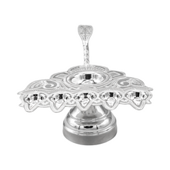 Silver Aarti Diya Stand