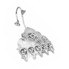 Silver Aarti Diya Stand