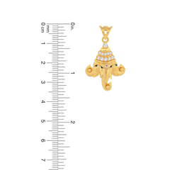 22K Gold Divine Lord Ganesha Pendant