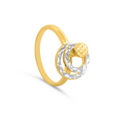22K Gold Moving Circle Ring