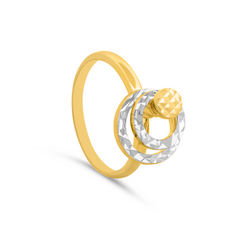 22K Gold Moving Circle Ring