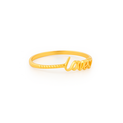 22K Gold Love Ring