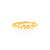 22K Gold Love Ring