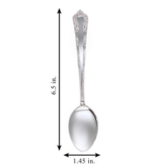 Silver Floral Motif Spoon