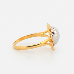 22K Gold Radiant Heart Ring