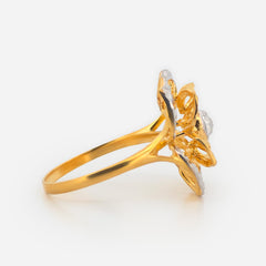 22K Gold Radaint Flower Ring
