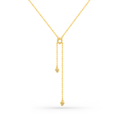 22K Gold Floral Drop Necklace & Earrings Set