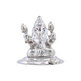 Silver Mini Ganesha Idol
