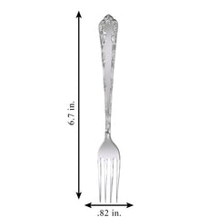 Silver Floral Fork