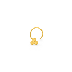 22K Gold Trinity Nose Pin