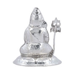 Silver Lord Mahadev Idol