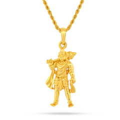 22K Gold Bajrangbali Pendant