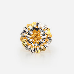 22K Gold Radaint Flower Ring