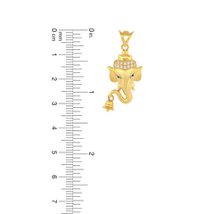 22K Gold Divine Ganesh Pendant