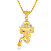 22K Gold Divine Ganesh Pendant