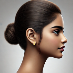 22K Gold Intricate Wavy Clip-On Earrings