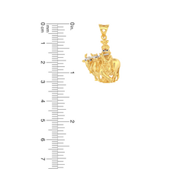 22K Gold Divine Harmony Krishna Pendant