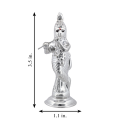 Silver Divine Krishna Idol