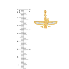 22K Gold Sacred Faravahar Pendant