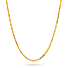 22K Gold Spike Chain - 18"