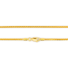 22K Gold Spike Chain - 18"