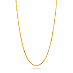 22K Gold Spike Chain - 18"