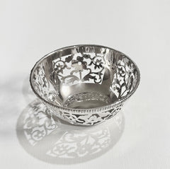 Silver Floral Cutwork Bowl