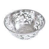 Silver Floral Cutwork Bowl