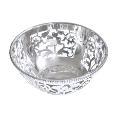 Silver Floral Cutwork Bowl