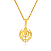 22K Gold Elegant Khanda Pendant