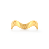 22K Gold Wave Band Ring