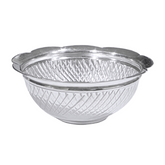 Silver Diamond-Cut Design Bowl